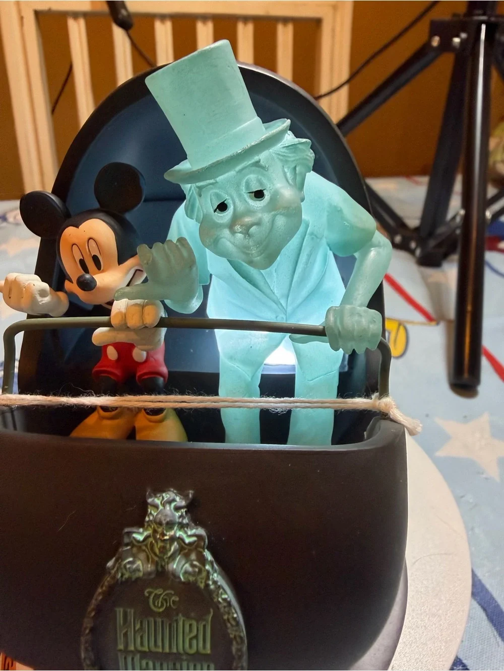 Disney store Mickey Mouse and phineas in doom buggy light up mini figure-NWT